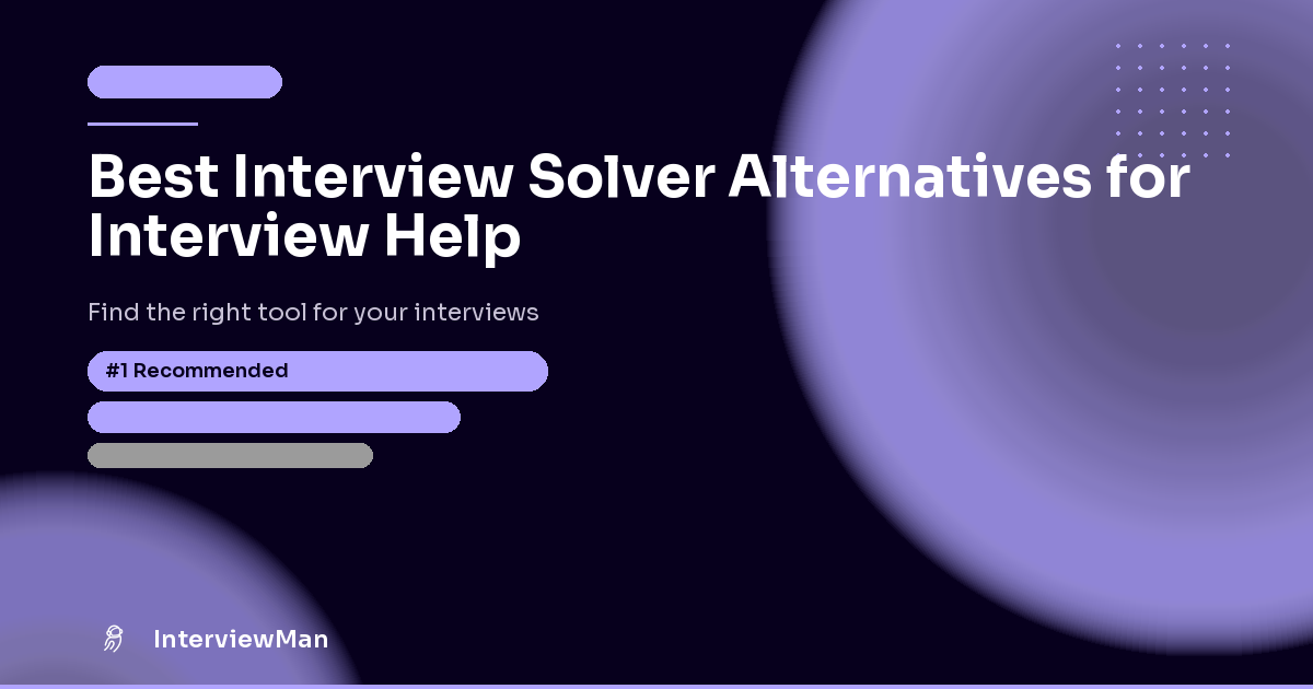 Best Interview Solver Alternatives for Interview Help