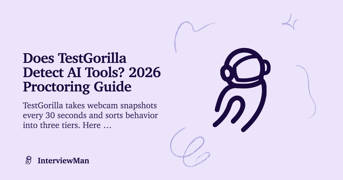 Does TestGorilla Detect AI Tools? 2026 Proctoring Guide - Detection | InterviewMan Blog