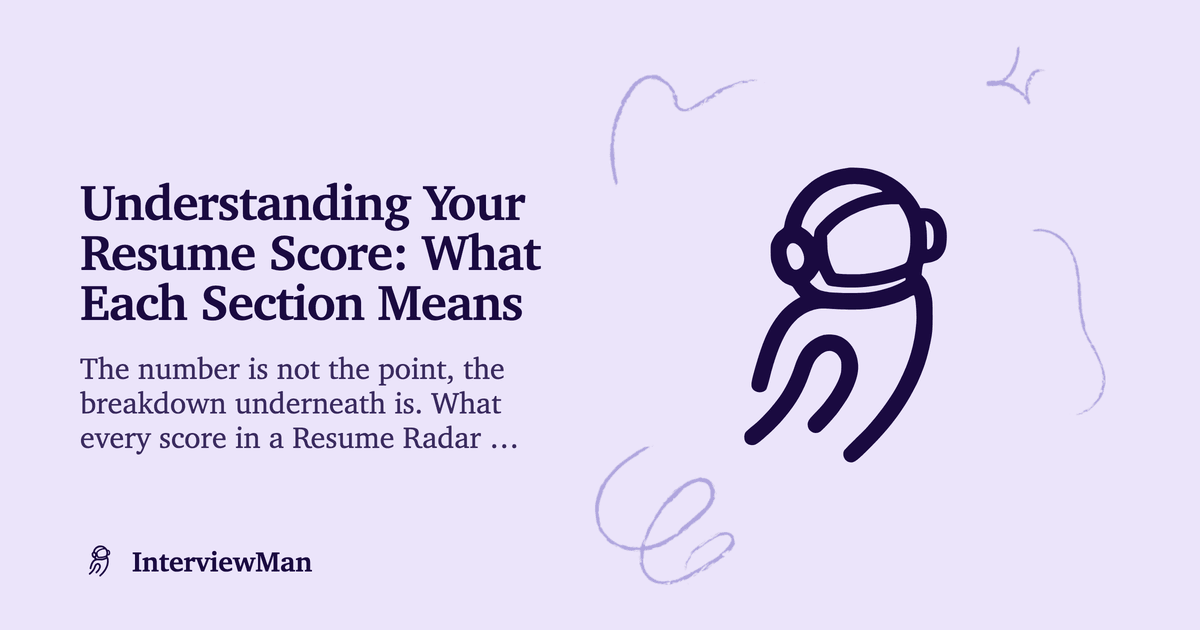 Understanding Your Resume Score: What Each Section Means - Resume | InterviewMan Blog